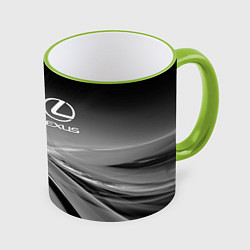 Кружка 3D LEXUS, цвет: 3D-светло-зеленый кант