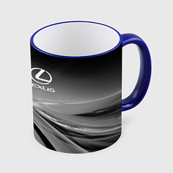 Кружка 3D LEXUS, цвет: 3D-синий кант