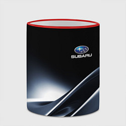 Кружка 3D SUBARU, цвет: 3D-красный кант — фото 2