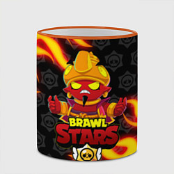 Кружка 3D BRAWL STARS EVIL GENE ДЖИН, цвет: 3D-оранжевый кант — фото 2
