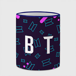 Кружка 3D BTS БТС, цвет: 3D-синий кант — фото 2