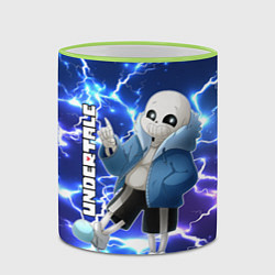 Кружка 3D UNDERTALE АНДЕРТЕЙЛ, цвет: 3D-светло-зеленый кант — фото 2