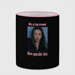 Кружка 3D BLACKPINK - Jisoo, цвет: 3D-розовый кант — фото 2