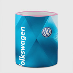 Кружка 3D VOLKSWAGEN, цвет: 3D-розовый кант — фото 2
