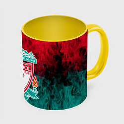 Кружка 3D LIVERPOOL, цвет: 3D-белый + желтый