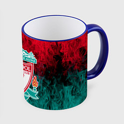 Кружка 3D LIVERPOOL, цвет: 3D-синий кант