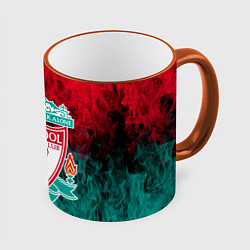 Кружка 3D LIVERPOOL, цвет: 3D-оранжевый кант