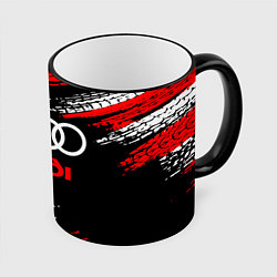 Кружка 3D AUDI, цвет: 3D-черный кант
