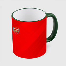 Кружка 3D ARSENAL, цвет: 3D-зеленый кант