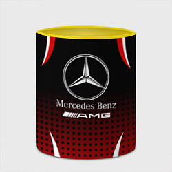Кружка 3D Mercedes-Benz, цвет: 3D-белый + желтый — фото 2