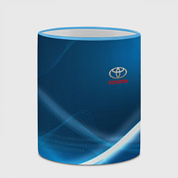 Кружка 3D TOYOTA, цвет: 3D-небесно-голубой кант — фото 2