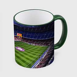 Кружка 3D FC BARCELONA, цвет: 3D-зеленый кант