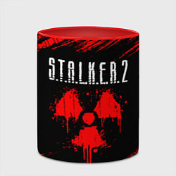 Кружка 3D STALKER 2 СТАЛКЕР 2, цвет: 3D-белый + красный — фото 2