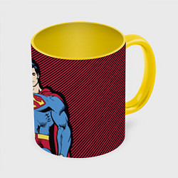 Кружка 3D I am your Superman, цвет: 3D-белый + желтый
