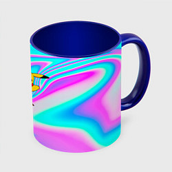 Кружка 3D Пикачу, цвет: 3D-белый + синий