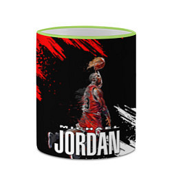 Кружка 3D MICHAEL JORDAN, цвет: 3D-светло-зеленый кант — фото 2