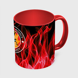 Кружка 3D FIRE, цвет: 3D-белый + красный