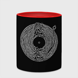 Кружка 3D JOY DIVISION, цвет: 3D-белый + красный — фото 2