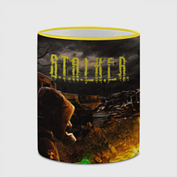 Кружка 3D Stalker 2, цвет: 3D-желтый кант — фото 2
