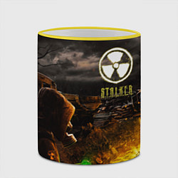 Кружка 3D Stalker 2, цвет: 3D-желтый кант — фото 2