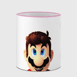 Кружка 3D Mario, цвет: 3D-розовый кант — фото 2