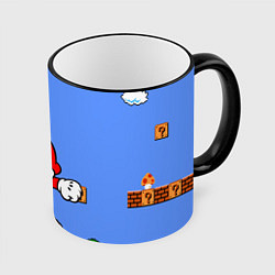 Кружка 3D Mario, цвет: 3D-черный кант