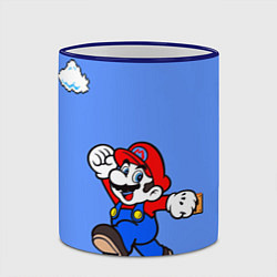 Кружка 3D Mario, цвет: 3D-синий кант — фото 2