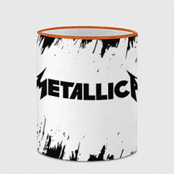 Кружка 3D METALLICA МЕТАЛЛИКА, цвет: 3D-оранжевый кант — фото 2