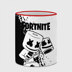 Кружка 3D FORTNITE MARSHMELLO, цвет: 3D-красный кант — фото 2