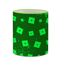 Кружка 3D ROBLOX РОБЛОКС, цвет: 3D-светло-зеленый кант — фото 2