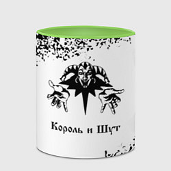 Кружка 3D КОРОЛЬ И ШУТ, цвет: 3D-белый + светло-зеленый — фото 2