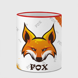 Кружка 3D FOX, цвет: 3D-красный кант — фото 2