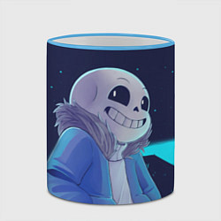 Кружка 3D UNDERTALE, цвет: 3D-небесно-голубой кант — фото 2