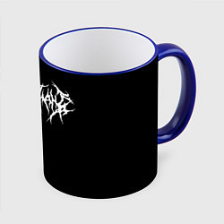 Кружка 3D GHOSTEMANE НА СПИНЕ, цвет: 3D-синий кант
