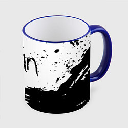 Кружка 3D Korn, цвет: 3D-синий кант