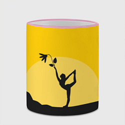 Кружка 3D Гармония Утра, цвет: 3D-розовый кант — фото 2