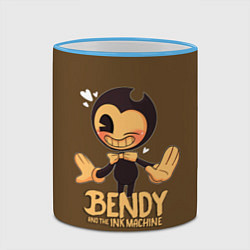 Кружка 3D Bendy And The Ink Machine, цвет: 3D-небесно-голубой кант — фото 2