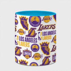 Кружка 3D LAKERS LOGO, цвет: 3D-белый + небесно-голубой — фото 2