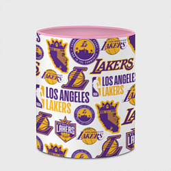 Кружка 3D LAKERS LOGO, цвет: 3D-белый + розовый — фото 2