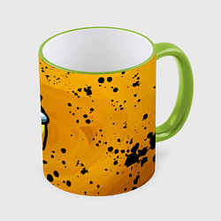 Кружка 3D Among Us Cheese Z, цвет: 3D-светло-зеленый кант