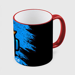 Кружка 3D AMONG US - Синий в Короне, цвет: 3D-красный кант