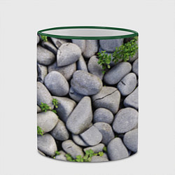 Кружка 3D Камни, цвет: 3D-зеленый кант — фото 2