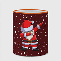 Кружка 3D Dab-Santa, цвет: 3D-оранжевый кант — фото 2