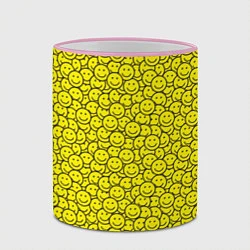 Кружка 3D Смайлики, цвет: 3D-розовый кант — фото 2