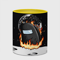 Кружка 3D Among Us fire, цвет: 3D-белый + желтый — фото 2