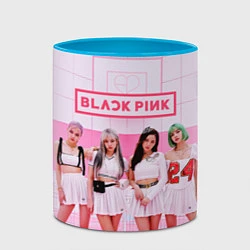 Кружка 3D BLACKPINK, цвет: 3D-белый + небесно-голубой — фото 2