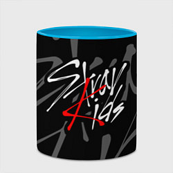 Кружка 3D STRAY KIDS, цвет: 3D-белый + небесно-голубой — фото 2