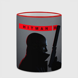 Кружка 3D Hitman III цвета 3D-красный кант — фото 2