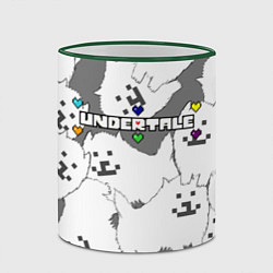 Кружка 3D Undertale, цвет: 3D-зеленый кант — фото 2