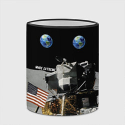 Кружка 3D Высадка На Луну, цвет: 3D-черный кант — фото 2